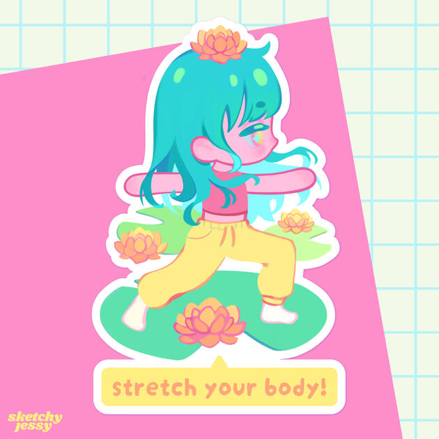 Yoga Sticker Yoga Sticker