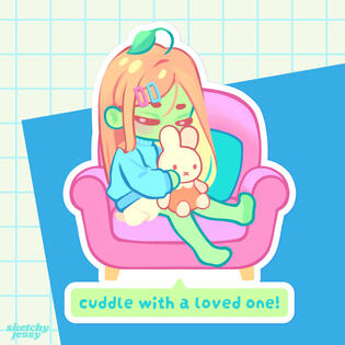 Cuddle Sticker
